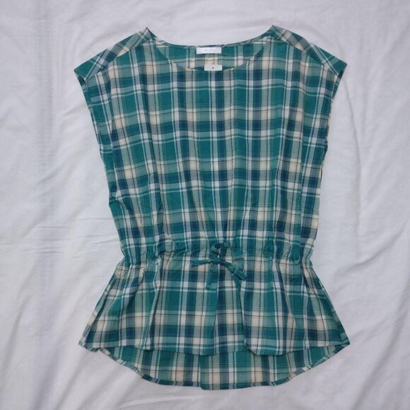 Reshtic Dress Skip Check Sleeveless Blouse with Ribbon - Picture 4 of 6